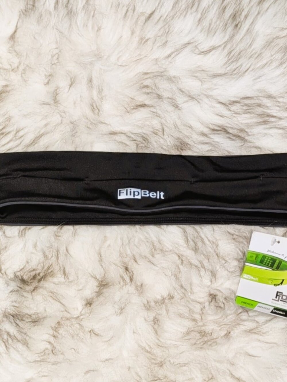 Black FlipBelt Classic Running Jogging Belt Medium Athetic Exercise